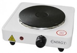 Плита электрическая одноконфорочная «ENERGY-901» 1,0квт/220Вт диск белая - фото 16547