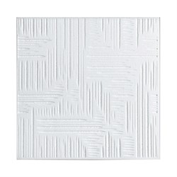 Плитка  потолочная прессованная Лагом 516, 50x50cм, белая, упаковка 8шт. (2м2) - фото 17040
