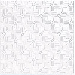 Плитка  потолочная прессованная Лагом 710, 50x50cм, белая, упаковка 8шт. (2м2) - фото 17043
