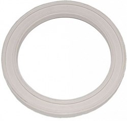 Прокладка уплотнительная для импортного смывного бачка 112х85х13мм, круглая, белая, резиновый полимер - фото 31902