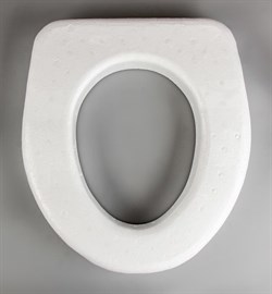 Сиденье для дачного туалета, пенопласт, белый - фото 38086