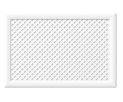 Экран для радиатора МДФ/ХДФ, 900x600мм, Готико, белый - фото 38152
