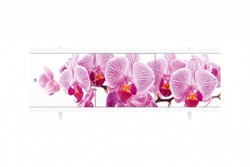 Экран под ванну Ультра легкий, 1680x600мм, ПВХ, АРТ Дикая орхидея - фото 39533
