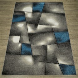 Ковер Фиеста 36301-37225, 80х150см, прямоугольный, серый с рисунком - фото 40468