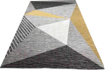 Ковер Фиеста 36303-37226, 60х110см, прямоугольный, серый с рисунком - фото 40487