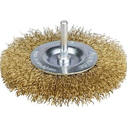 Щетка-крацовка STAYER MASTER 35114-075 дисковая для дрели, 75мм, латунированная стальная проволока 0.3 мм 23788