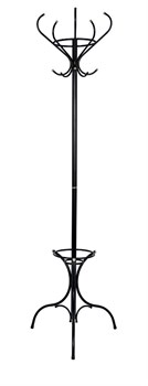 Вешалка-стойка напольная Тюльпан ВНП13БС, высота 1.9м, диаметр 640мм, металл, черный - фото 42805