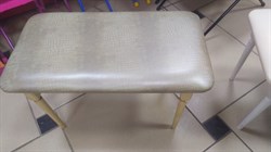 Банкетка Адель 390x720x470мм, прямоугольная, винилискожа бежевая, опора светлая 62979