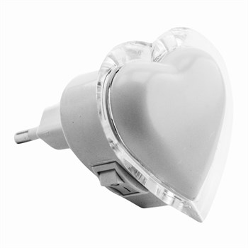 Светильник-ночник светодиодный LE LED NL-838 Сердце, 0.3W, пластиковый, белый - фото 51506