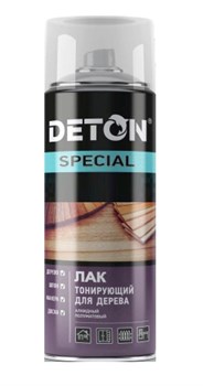 Лак DETON Special тонирующий защитный для дерева, аэрозоль, белый, 520мл - фото 53077