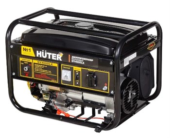 Бензиновый однофазный электрогенератор (миниэлектростанция) Huter DY4000LX 70450