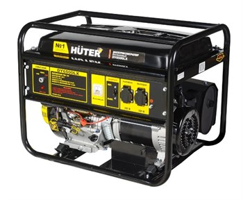 Бензиновый однофазный электрогенератор (миниэлектростанция) Huter DY6500LX 70451