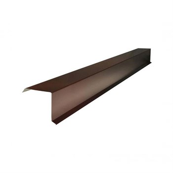 Планка торцевая (ветровая), 2м, стальная, покрытие полиэстер, коричневый (RAL 8017) - фото 54434