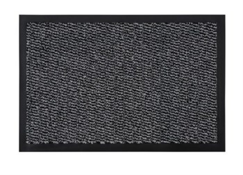 Коврик придверный Floor mat (Profi), 60x90см, влаговпитывающий, антрацит 55097 - фото 54725