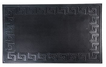 Коврик придверный АМ Римский, 60х90см, черный, резиновый - фото 54872