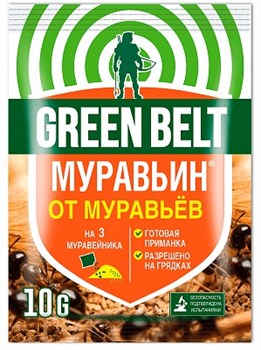 Средство Муравьин от садовых муравьев, 10г, пакет Грин Бэлт 01-464 52833 - фото 55124