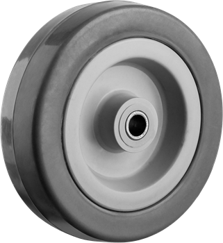 Колесо ЗУБР, диаметр 75мм, грузоподъемность 50кг, резина/полипропилен - фото 57262