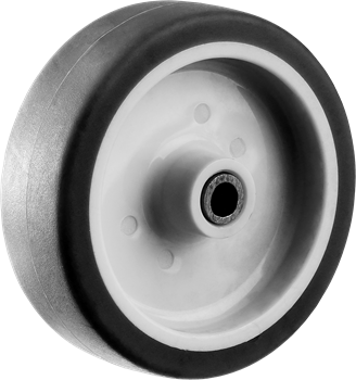 Колесо поворотное ЗУБР Профессионал с тормозом, диаметр 75мм, грузоподъемность 60кг, термопластичная резина/полипропилен - фото 57264