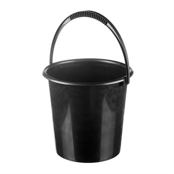 Ведро хозяйственное М2057, 10л, пластиковое, черное - фото 58216
