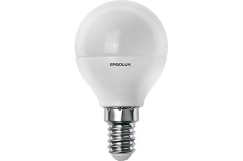 Лампа светодиодная Ergolux LED-G45-9W-E14-3K, 9Вт, 220В, цоколь Е14, 3000К - фото 58579