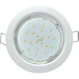 Светильник встраиваемый Ecola GX53-H4, 38x106мм FСW53H4ECB, белый 49827 - фото 59553