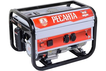Электрогенератор Ресанта БГ 3000 Р 64/1/43 бензиновый 76787