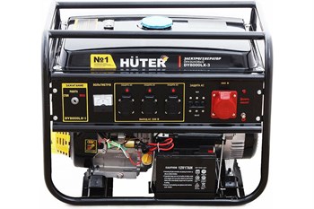 Электрогенератор HUTER DY8000LХ-3 64/1/28 бензиновый, портативный, трехфазный, с электростартером 76811
