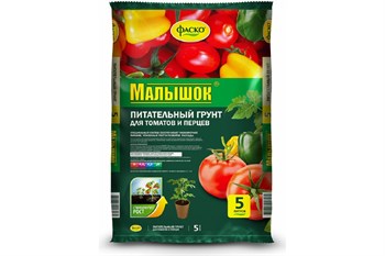 Грунт питательный для рассады Фаско Малышок для томатов и перцев, 5л - фото 63165