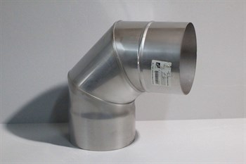 Колено диаметр 110мм, 90 градусов, нержавеющая сталь 1мм - фото 63759