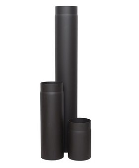Труба дымохода LAVA диаметр 120мм, длина 1м, конструкционная сталь 2мм, чёрный - фото 63899