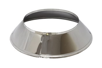 Юбка дымохода диаметр 115мм, нержавеющая сталь (AISI 430/0.5мм) - фото 63935