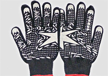 Перчатки Север, х/б с ПВХ, 7-ниточные, черные 8596