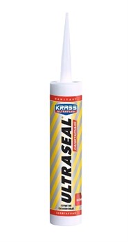 Герметик KRASS ULTRASEAL, 260мл, санитарный, силиконовый, белый 73004 - фото 65460