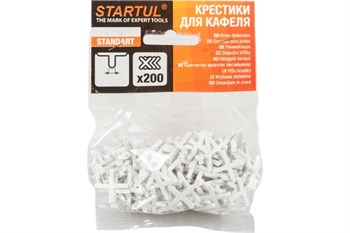 Крестики для укладки плитки STARTUL Standart ST4302-20, 2мм, 200шт в упаковке - фото 66597
