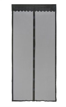 Штора/сетка антимоскитная Капутомоскито Рыжий Кот 311253, 100x210см, на магнитах, черная 75484