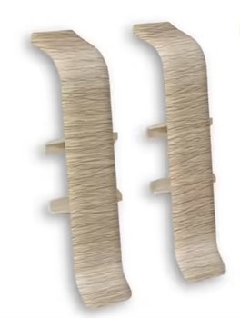 Соединение для плинтуса напольного Деконика, ПВХ, 70мм, дуб северный 213 75117