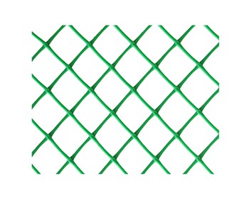 Сетка заборная З-40/1,5/20 Э, ячейка 40x40мм, высота 1.5м, пластиковая, зеленая, в рулоне 20м, на метраж - фото 71981