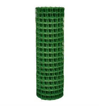 Сетка садовая, ячейка 35x40мм, высота 0.45м, пластиковая, темно-зеленая, в рулоне 20м, на метраж - фото 72004