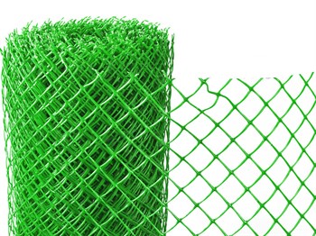 Сетка садовая, 40x40мм, высота 1.2м, пластиковая, зеленая, в рулоне 20м, на метраж - фото 72005