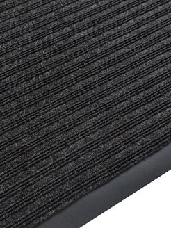 Коврик придверный Floor mat, 60x90см, влаговпитывающий, черный - фото 77034