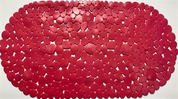 Коврик для ванной FOVERO SPA SOFT TOUCH Камешки с ракушками, 390х690мм, цвет в ассортименте, ПВХ - фото 77796