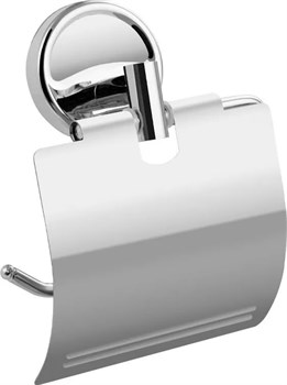 Держатель туалетной бумаги САНАКС 1133, металлический, хромированный, с экраном, с универсальным крепежом - фото 78464