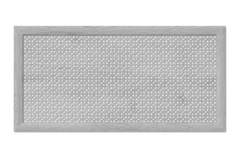 Решетка (экран) радиаторная ХДФ, 600x1200мм, Сусанна, врезная, дуб серый - фото 79644