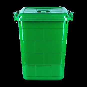 Бак универсальный Ар-Пласт Bricks 1010, 75л, с крышкой, пластиковый, зеленый - фото 80236