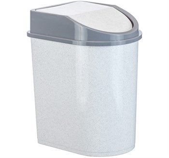 Контейнер для мусора М2481, 8л, серый, пластиковый - фото 80750