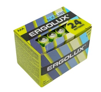 Элемент питания (батарейка) Ergolux 14213 ААА/LR03 ВР-24 мизинчиковый, 1.5В, алкалиновый, упаковка 24шт, поштучно 73319 - фото 90588