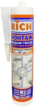 Клей монтажный RICH FIX, 310мл, белый 78540 - фото 94036