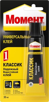 Клей Момент-1 Классик, 30мл, универсальный, в шоу-боксе, прозрачный 6823 - фото 94170