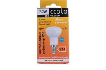 Лампа светодиодная ECOLA Reflector Premium, R50, 7Вт, Е14, матовая 71207 - фото 95264