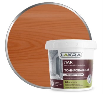 Лак тонированный Лакра, 0.9кг, акриловый, орех, глянцевыq 73693 - фото 96760